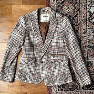 Mos Mosh Women’s Checkered Blazer